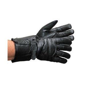 Men's Insulated Lambskin Leather Winter Gauntlet Gloves